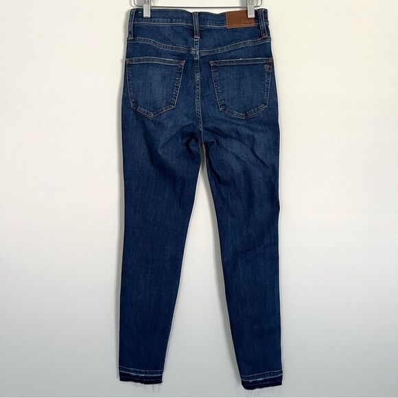 Madewell 10" High Rise Skinny Jeans: Drop Hem Edition Medium Wash, Size 25 NWOT - Picture 6 of 13
